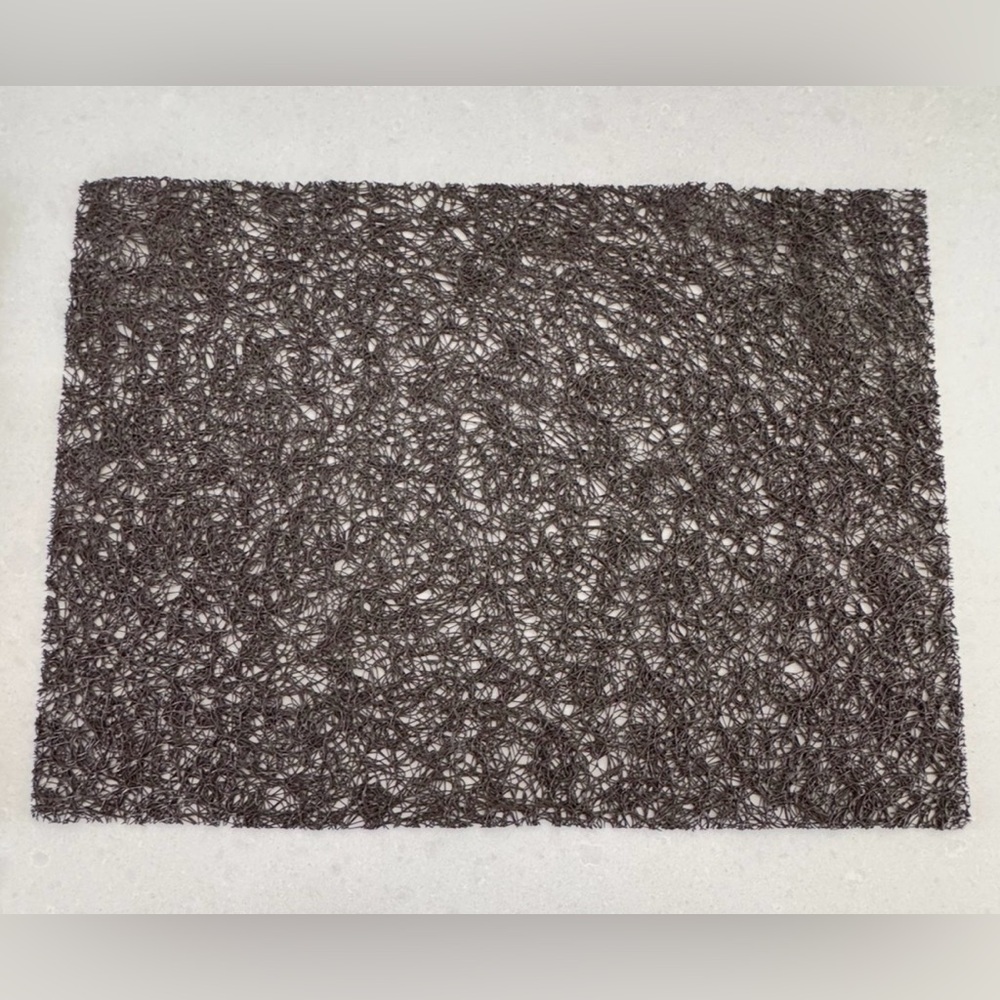 6 Moe’s Home Collection Rectangle Spun Placemats Brown